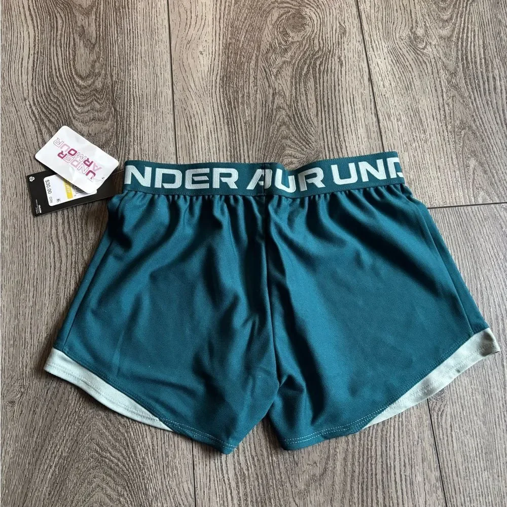 Under Armour girls  Teal Shorts perfect activewear